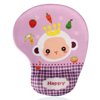 Lindas alfombrillas de ratón con soporte para muñeca