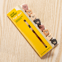 Peep Out Cartoon Animal Sticky Note Flags