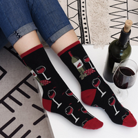 Calcetines de vino tinto
