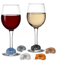 Marcadores de vino de gato (6 piezas)