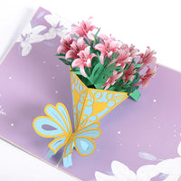 Tarjeta emergente del día de la madre con mariposas de colores