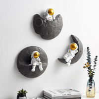 Moon Astronaut Wall Sculptures
