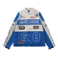 Chaqueta de moto desmontable Street Retro para hombres y mujeres