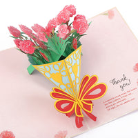Tarjeta emergente del día de la madre con mariposas de colores
