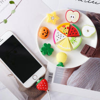 Cubiertas para cables de carga con forma de fruta