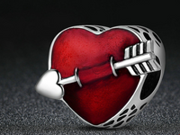 First Love Heart Bead Charm