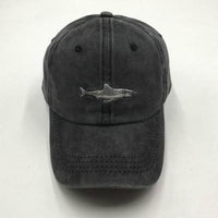 Embroidered Shark Baseball Cap