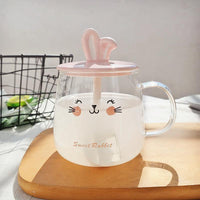 Rabbit Mug with Bunny Ears Lid