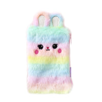 Plush Bunny Ears Zipper Pouch