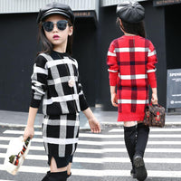 Plaid Sweater & Skirt Outfit (Child)