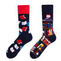 Chaussettes fantaisie asymétriques