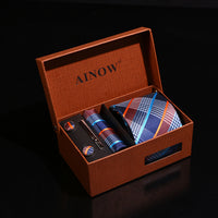 Coffret cadeau de mariage d'affaires, ensemble de cravates pour hommes 6 pièces