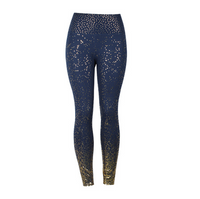 Leggings de fitness scintillants dégradés taille haute