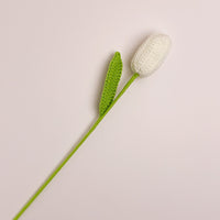 Fleur immortelle de tulipe au crochet à la main