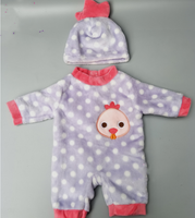 Pyjama de costume d'animal pour poupée de 18 pouces
