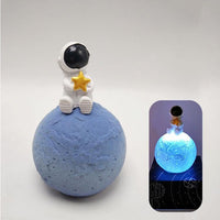 Glowing Planet Astronaut Nightlight