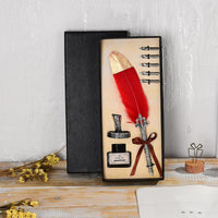 Vintage Feather Calligraphy Pen Gift Set