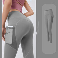Leggings deportivos con bolsillo lateral de malla