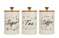 Coffee Tea & Sugar Canister Set
