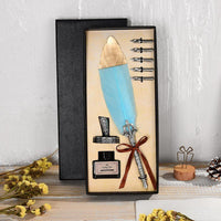 Vintage Feather Calligraphy Pen Gift Set