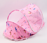 Foldable Baby Bed With Pillow + Net