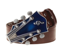 Cinturones con hebilla de guitarra