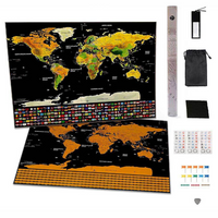 Carte du monde à gratter