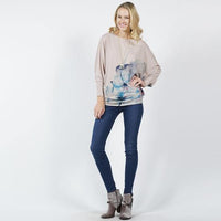 Watercolor Sublimation Dolman Top
