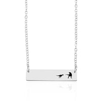 Collier tendance en acier inoxydable, petit dinosaure, argent, Animal, maman, bébé, enfants, cadeaux de fête des mères