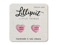 Boucles d'oreilles coeur de conversation