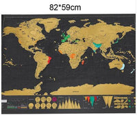 Carte du monde à gratter