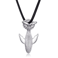 Collier de couple de baleines en argent sterling