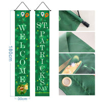 Irish National Day Porch Couplet With Flag