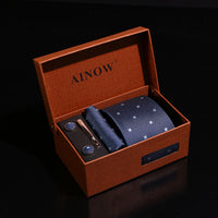Coffret cadeau de mariage d'affaires, ensemble de cravates pour hommes 6 pièces