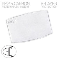 PM2.5 5-Layer Activated Carbon Face Mask Filters
