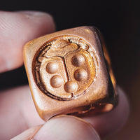 Dados de Lucky Ladybug con esquinas redondeadas