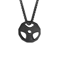 Collier de gymnastique de remise en forme en acier inoxydable