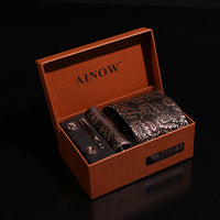 Coffret cadeau de mariage d'affaires, ensemble de cravates pour hommes 6 pièces