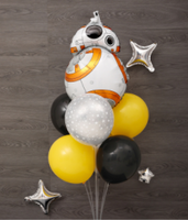 Globos de decoración de cumpleaños con tema espacial de cielo estrellado
