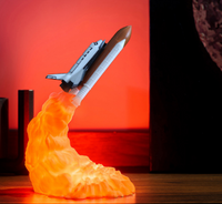 Rocket Space Shuttle 3D Print Lamp
