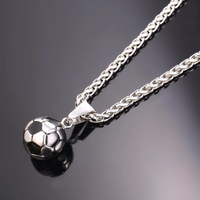Soccer Ball Pendant Necklace
