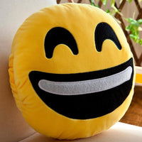 Emoji Round Throw Pillows