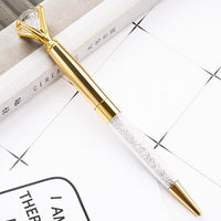 Stylos à bille en métal remplis de diamants et de cristaux