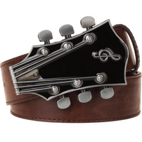 Cinturones con hebilla de guitarra