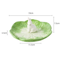 Spring Cabbage Rabbit Accented Tableware