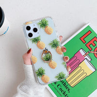 Étui souple en silice d'ananas et de tournesol