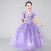 Robe et accessoires de costume de princesse Sophia (enfant)