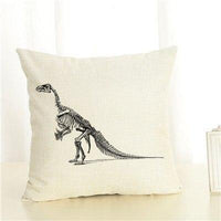 Housses de coussin à imprimé dinosaure