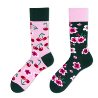 Chaussettes fantaisie asymétriques