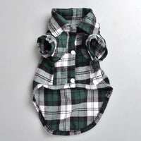 Camisa de franela para perro